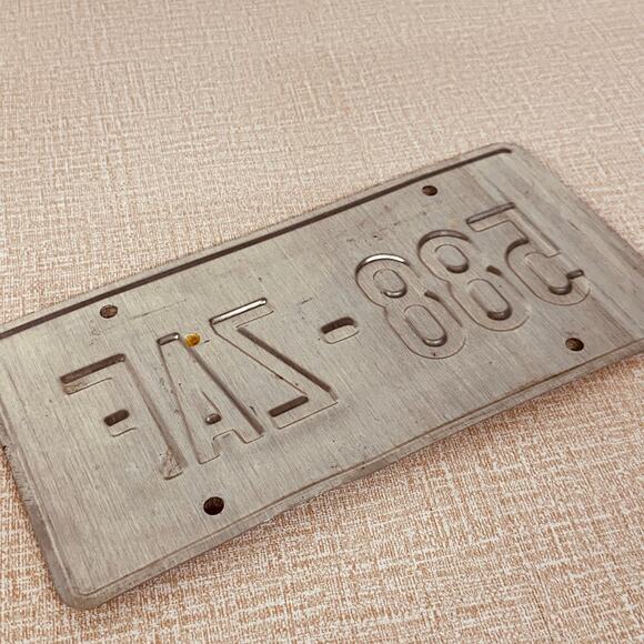 Wisconsin 588-ZAF License Plate Tag WI - man cave garage‎ decor - Picture 5 of 8